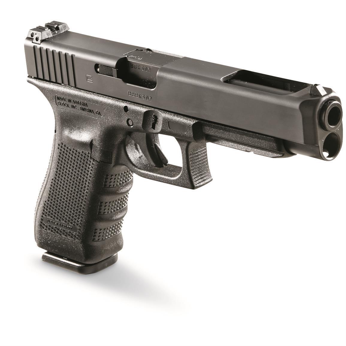 FrcRange's tweet photo. The GLOCK 34 Gen4 with its extended barrel, extra-long slide and elongated distance between sights, great accuracy &amp; easy target acquisition. This  pistol has found widespread use as a competitive pistol for shooting sports. Only $687.35 #Glock #FRCRange https://t.co/xnS5ifM4ab https://t.co/PjDZs1aBCO
