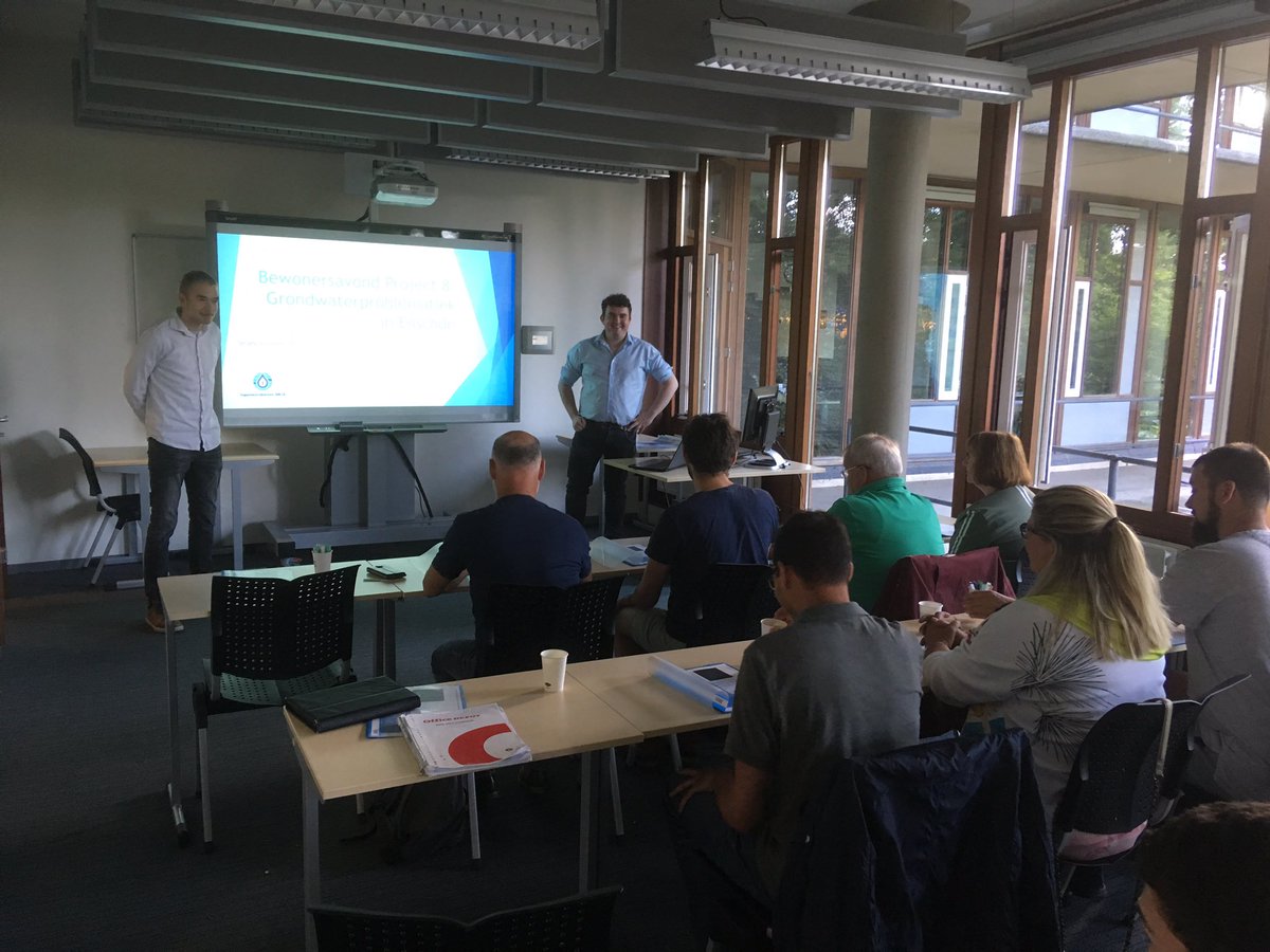 Eindfase van deel 1 van het project: Grondwater problematiek in <a href="/Gem_Enschede/">Gemeente Enschede</a> opgelost.
Onze studenten organiseren een bewonersvergadering!