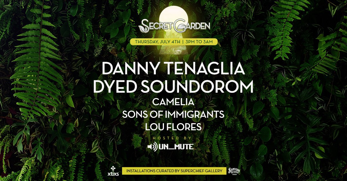 secretgardenexp's tweet photo. Tomorrow! @DannyTenagliaDJ #DyedSoundorom and more! Get your tickets now at https://t.co/SW7v2UApTE https://t.co/4TEpBBlA3t