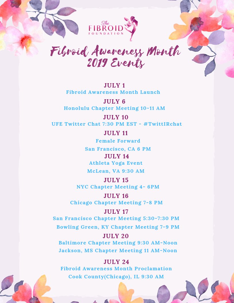 FibroidFoun's tweet image. 💗Join us during Fibroid Awareness Month!💗
We are #WomenChangingTheStory. 

#Fibroids #CureForFibroids
#Sisterhood #WomensHealth
#EraseTheStigma 
#FibroidAwarenessMonth