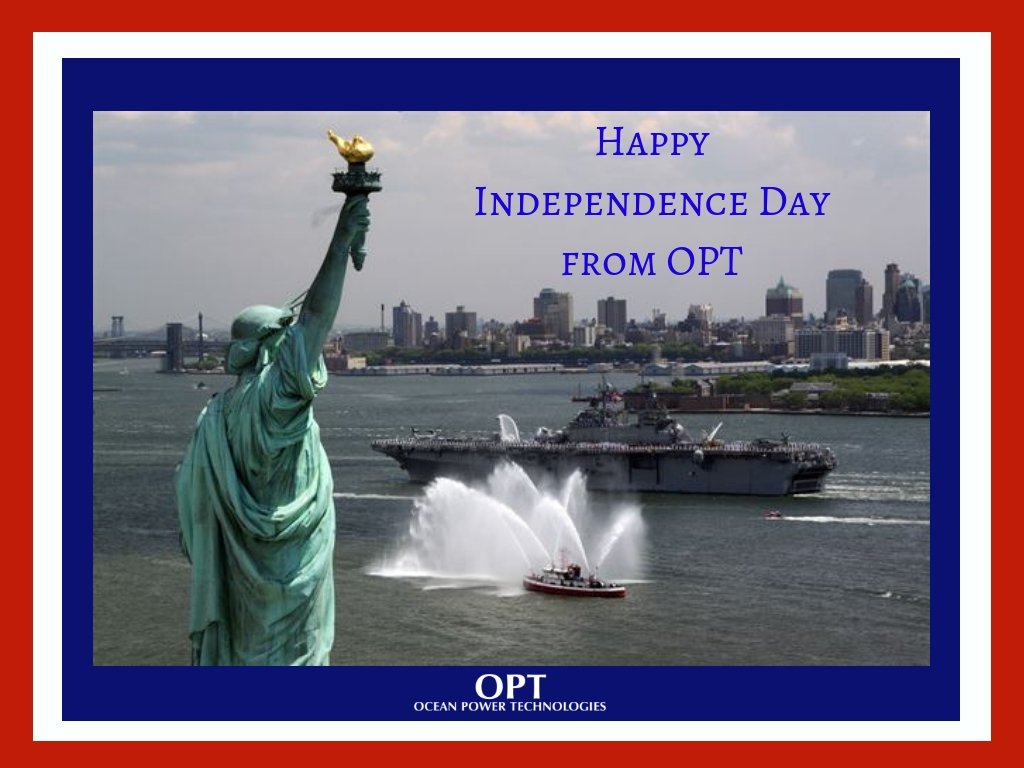 OceanPowerTech's tweet photo. Happy #IndependenceDay from @OceanPowerTech! https://t.co/AEfi9y34Az