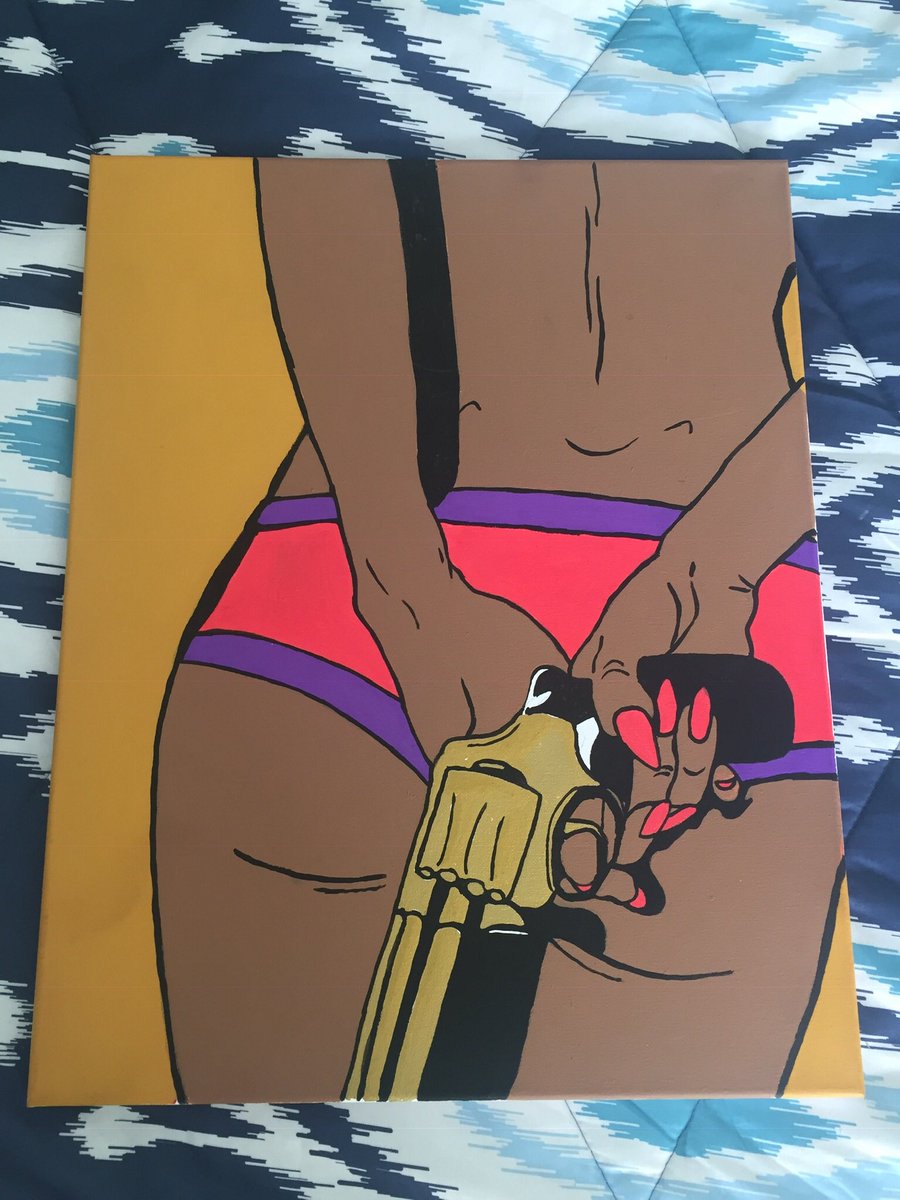 BigARTillery78's tweet photo. 18x24| WhoIsTasha?| DM FOR INQUIRIES
#Blacktwitter #metees #brownskin #canvas #iputpaintwhereitaint #artist #painting #goldengun #artist #popart https://t.co/6Ws3DEScmz