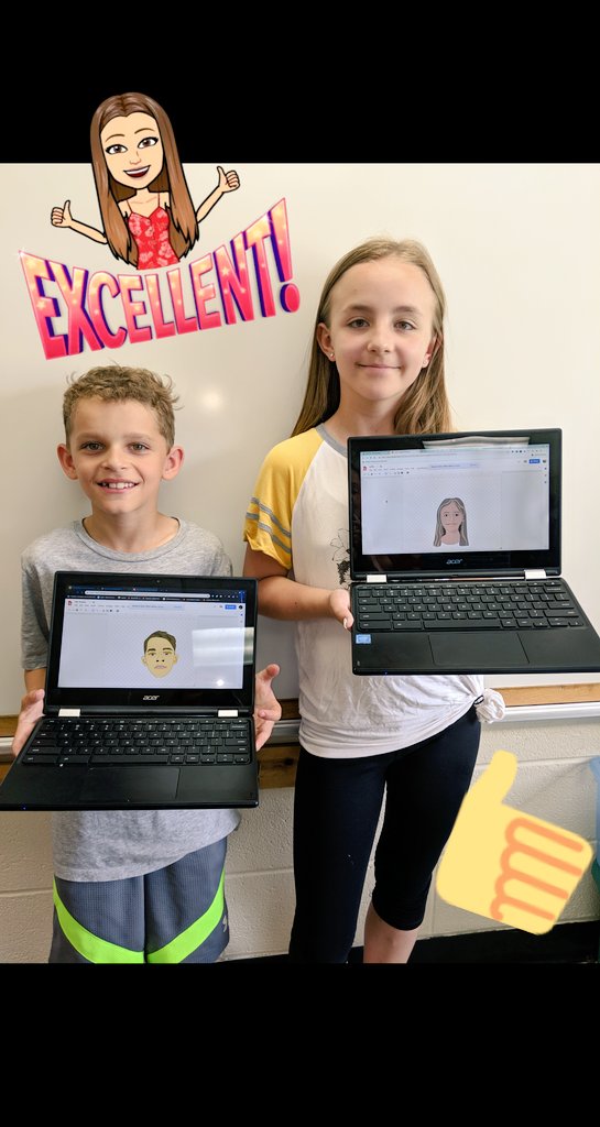 TZiegelhofer's tweet image. @ARPanthers STEM campers created self portrait avatars...ty @JZEdTech for the magnificent idea!!! @RyanBrood4 #ARSTEMCamp2019