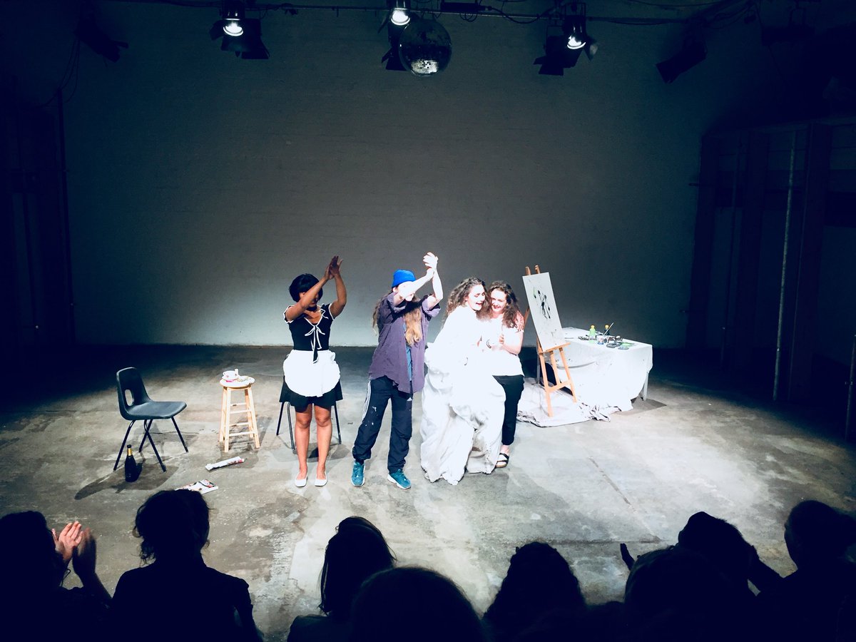 allgoodartists's tweet photo. What a night 🙌 thank you so much to everyone that came, we felt like rock stars. @yourhotcousin it was a  pleasure to share the space with you, great work ♡ @YardTheatre thank you so much for having us, your team are dreamy. 
Stay out of trouble, yours truly x https://t.co/BgYV4P6oKS