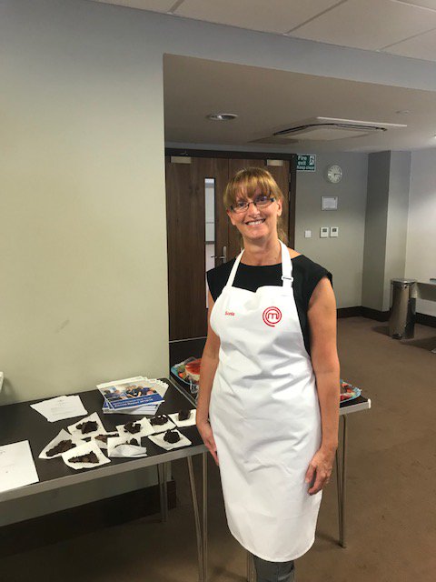 bedfordhospital's tweet photo. Our Chair and Chief Executive starting our AGM off the right way! With @sonias_kitchen delicious brownies! #AnnualGeneralMeeting https://t.co/m1WmAlX9QN