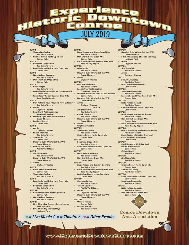July is happening in #downtownconroe