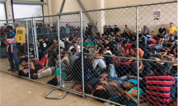 MayorHancock's tweet photo. This isn't who we are. Images showing the inhumane treatment of immigrants inside ICE detention facilities at the hands of our federal government should shock us all into action. This is a humanitarian crisis and needs to be addressed by the White House and Congress with urgency. https://t.co/Egpxw5f83k
