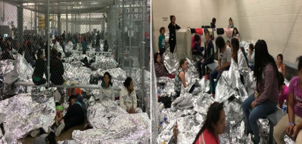 MayorHancock's tweet photo. This isn't who we are. Images showing the inhumane treatment of immigrants inside ICE detention facilities at the hands of our federal government should shock us all into action. This is a humanitarian crisis and needs to be addressed by the White House and Congress with urgency. https://t.co/Egpxw5f83k