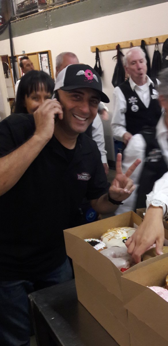 KevBiegel's tweet photo. Over 1,000 Donuts! WOW! Thank you to @sorelmizzi from all the dealers for breakfest on the morning Day 1 of the Main Event! Joe from @DonutBarLV keeps bringing in boxes! @WSOP #donutsFTW #wsop2019 https://t.co/O7f6ZwPq3H