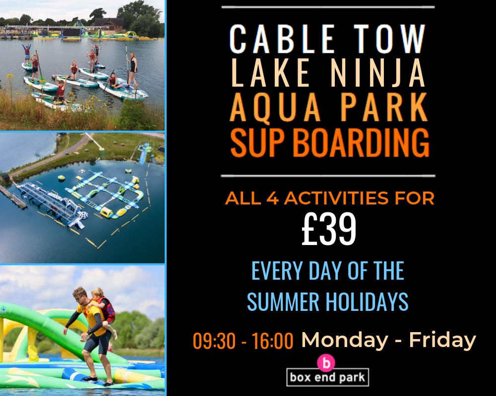 The summer holidays are looming... 🤪☀ Get the kids out of your hair with one of our KIDS MULTI ACTIVITY DAYS! 🌊 9:30AM - 4:30PM Monday - Friday every weeof the summer holidays... and just £39 for a full day's activities! Book now at boxend.sports-booker.com