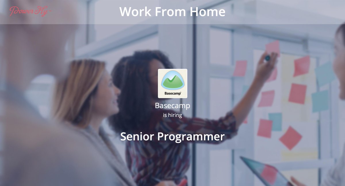powertofly's tweet image. If you&apos;re ready for a #SeniorProgrammer #RemoteJob with @basecamp [starting as early as September], then check out the job description and apply here 🎉 bit.ly/2KTk72I