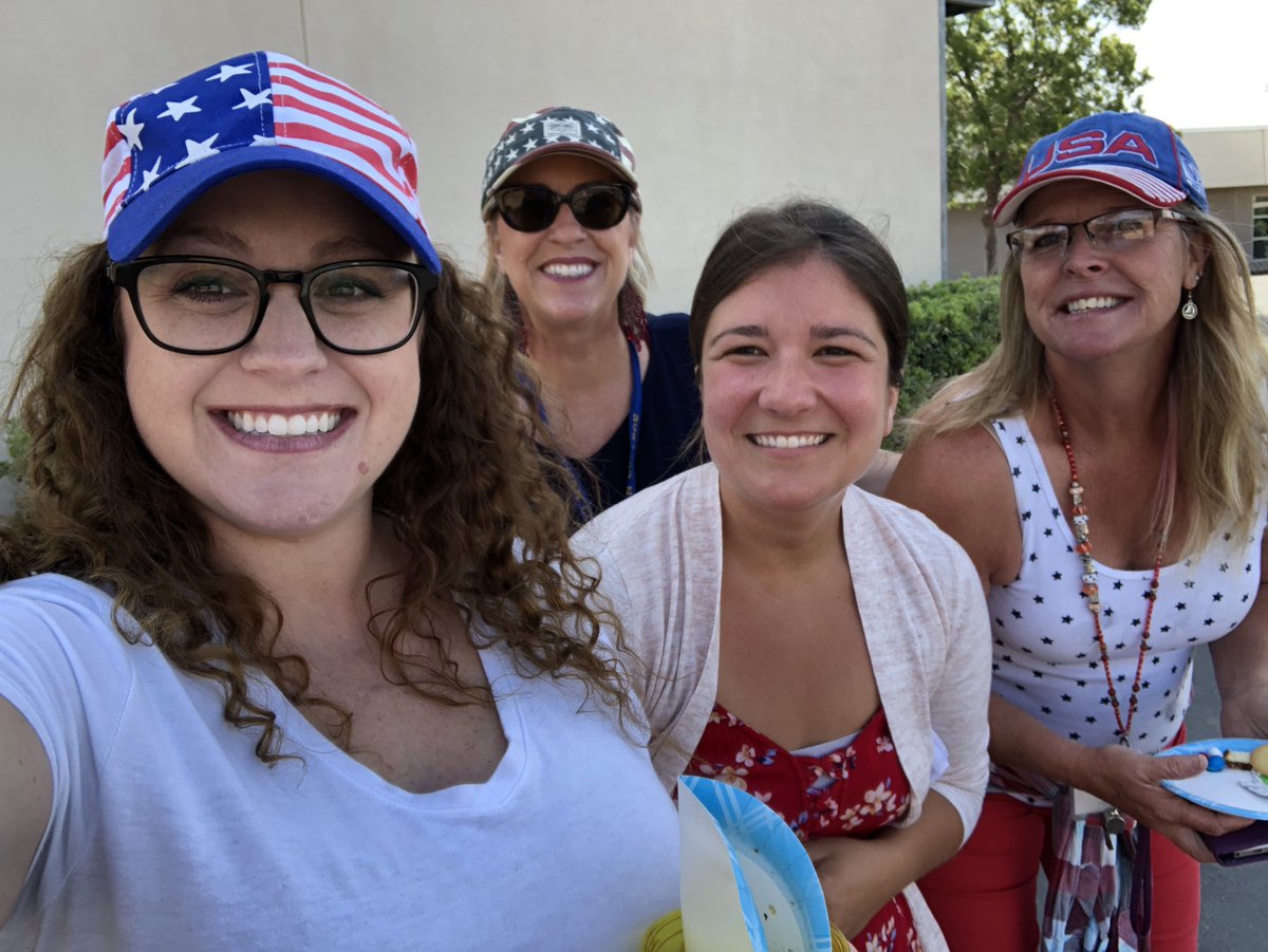 These Summer School teachers are looking forward to celebrating the 4th of July with a day off tomorrow! Have a safe holiday y’all! ❤️💙