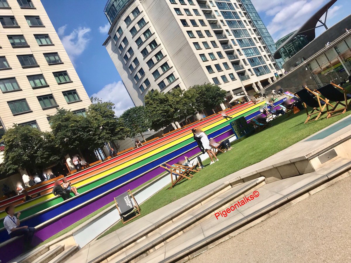 Pigeon_talks's tweet photo. Nice work @paddingtoncentral 🏳️‍🌈

#lgbtq #london #paddington #pride #SheldonSquare #rainbow #colourful #pridecolors https://t.co/4S2JPbrLMQ