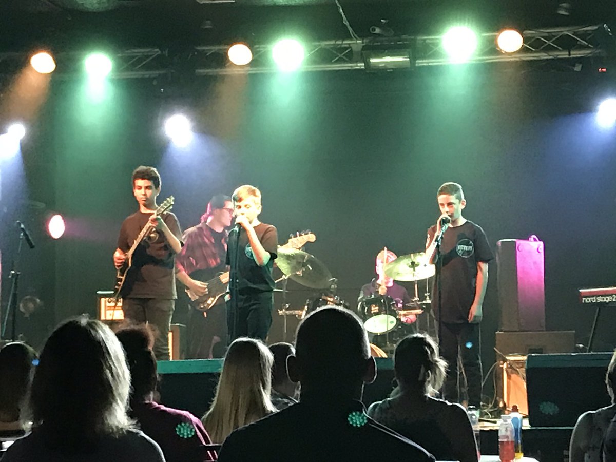 portsmouthmusic's tweet photo. The Hub’s Victory Rock Band are live on stage at #RocktheRooms #Rockstarsinthemaking https://t.co/x4Gdllruw5