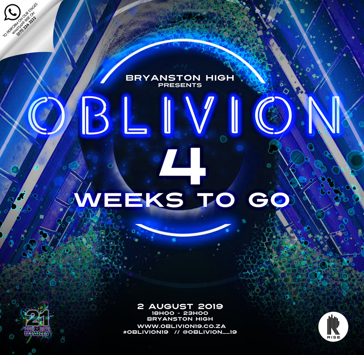 Bryanston High is bringing the heat on 2 August 🔥🔥 Come aboard and join us for our fun-filled social @oblivion__19 🌌🚀with the coolest headliner <a href="/Shane_Eagle/">Eagle</a>, Chunda Munki and the greatest up-and-comping DJs 🤩🔥 Buy your tickets online on oblivion19.co.za💥 #Oblivion19