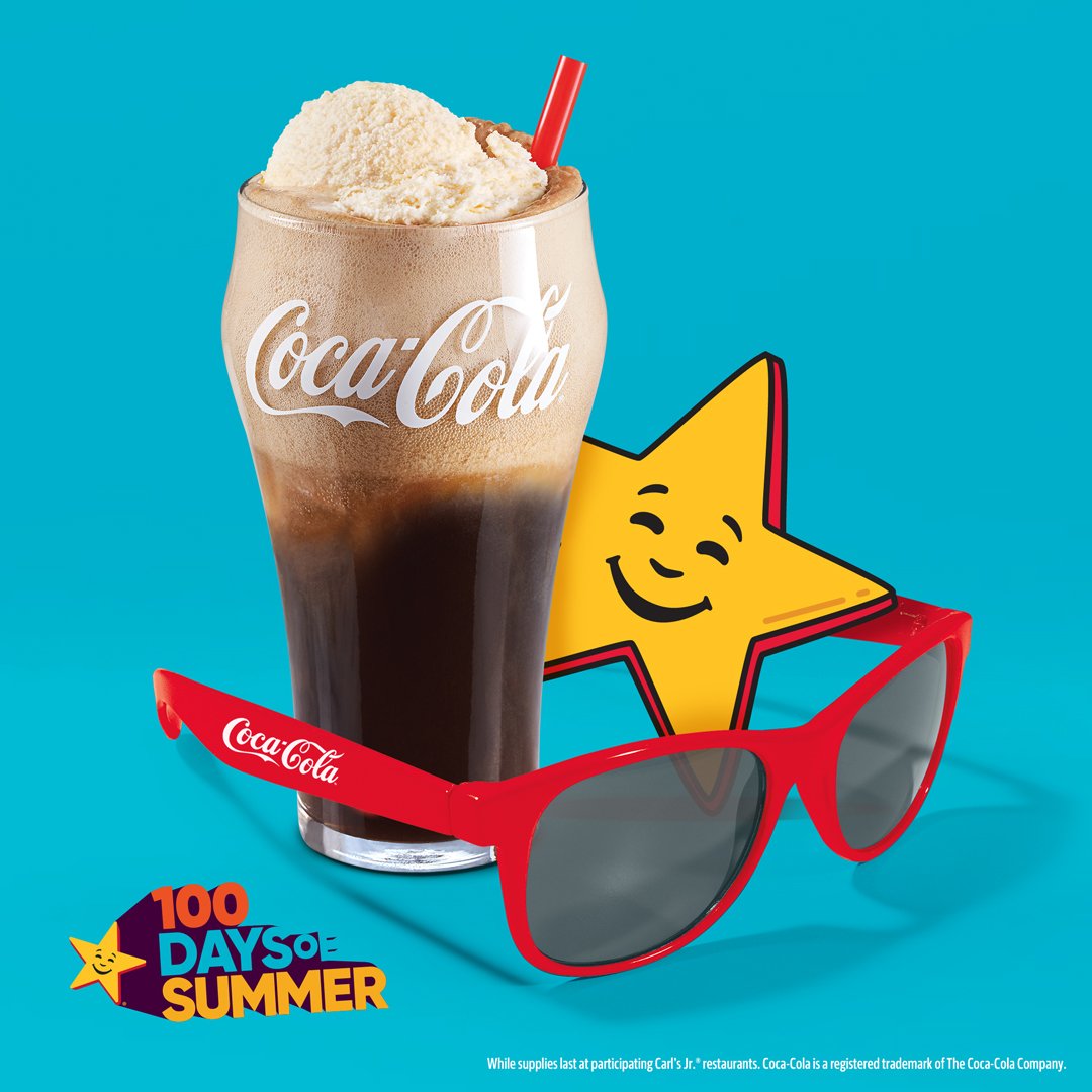 Carl’s Jr. 100 Days of Summer Promo: BOGO Free on Classic Floats, $1-$3 Chicken Stars Happy Hour Offers, & Freebies
