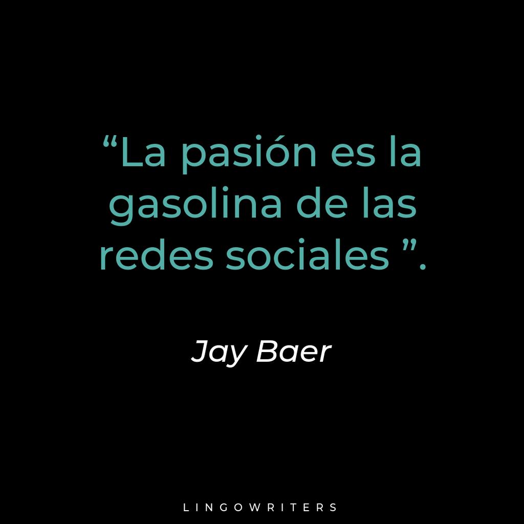 'La pasión es la gasolina de las redes sociales'.- Jay Baer.
·
La pasión mueve al mundo, deja que mueva tus reds sociales también.
·
#womeninbusiness #quotes #englishandspanish #content #aprendeyemprende #negociodigital #redessociales ⁣