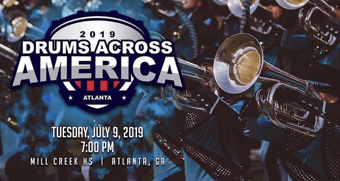 SpiritofAtlanta's tweet photo. Tickets are on sale for the 2019 Drums Across America show in Atlanta, GA. Donโt miss out on getting the best seats in the house!๐ฅ๐ #SoA19 #NeonUnderground19 #13Forward ๐ https://t.co/y9xrT2Koha https://t.co/v33aYfPCXh