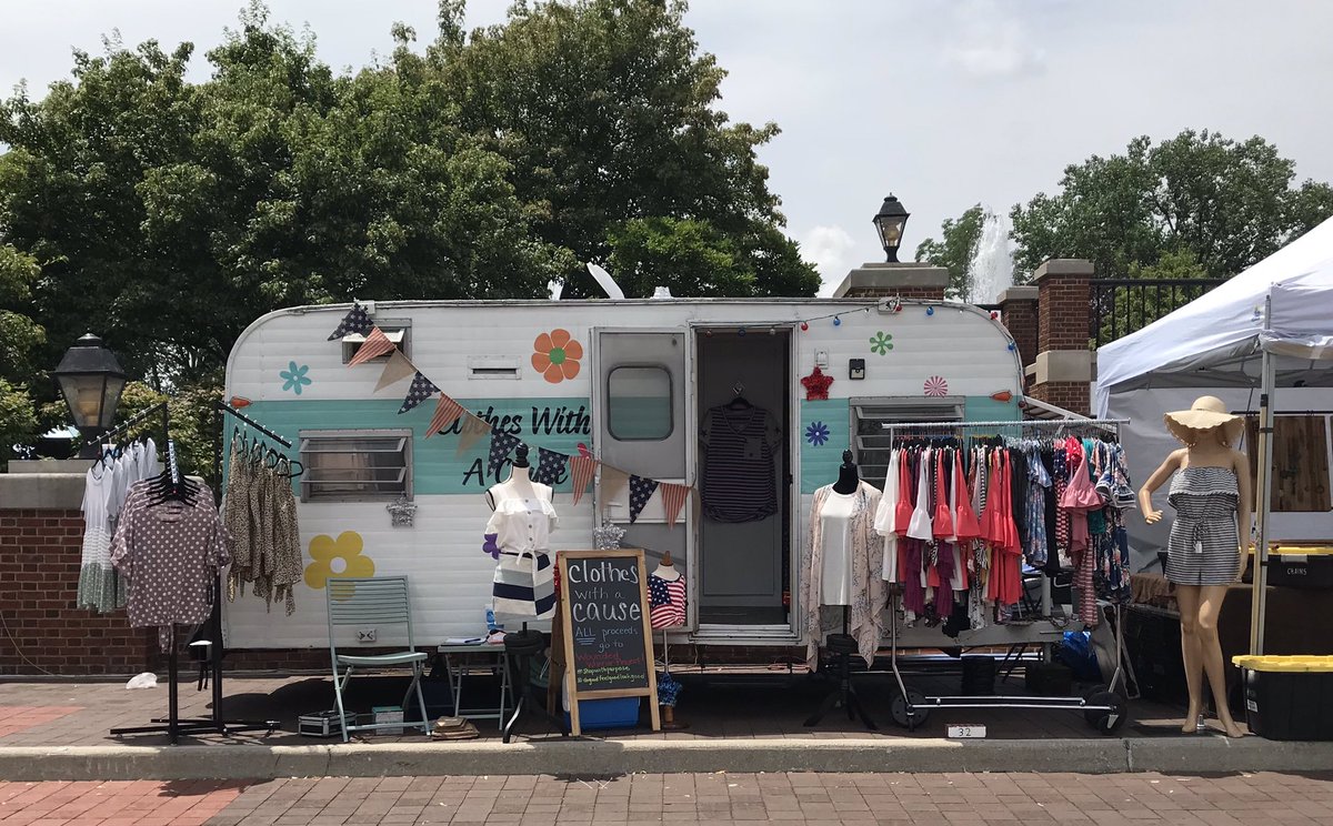 Who is ready to <a href="/CarmelFestNews/">CarmelFest</a> 🇺🇸🇺🇸🇺🇸
Come see us eighth - Betty June is parked right in front of the fountain! 
We have lots of summer goodies for your closet and home! 
#clotheswithacause #shopwithpurpose #dogoodfeelgoodlookgood