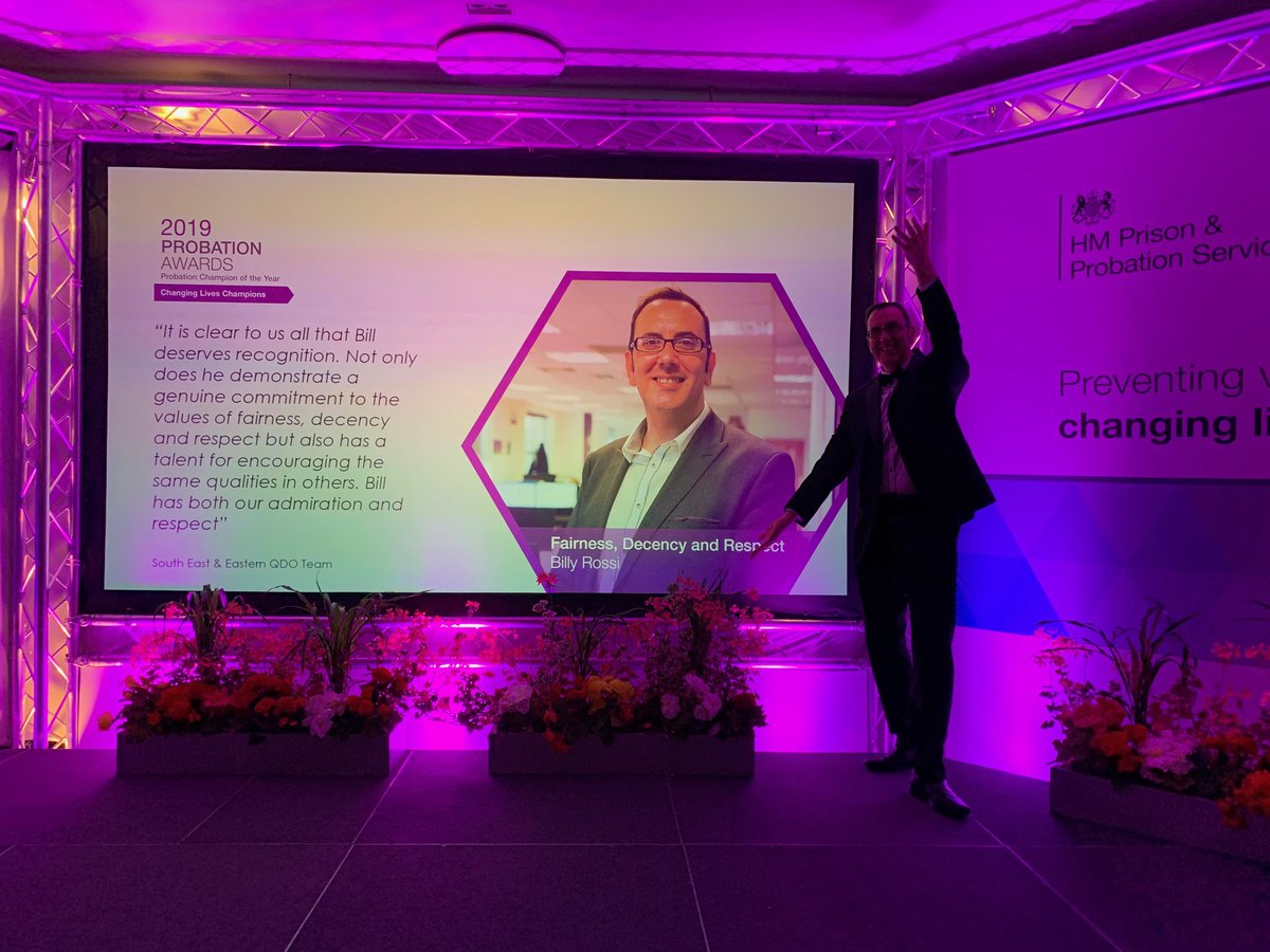Bill Rossi showing great humility at the NPS staff awards as his picture pops up on the screen. Maybe we shouldn’t have had that second round of aperitifs. We  are still proud of you Bill in the SEE. #PCOTY19