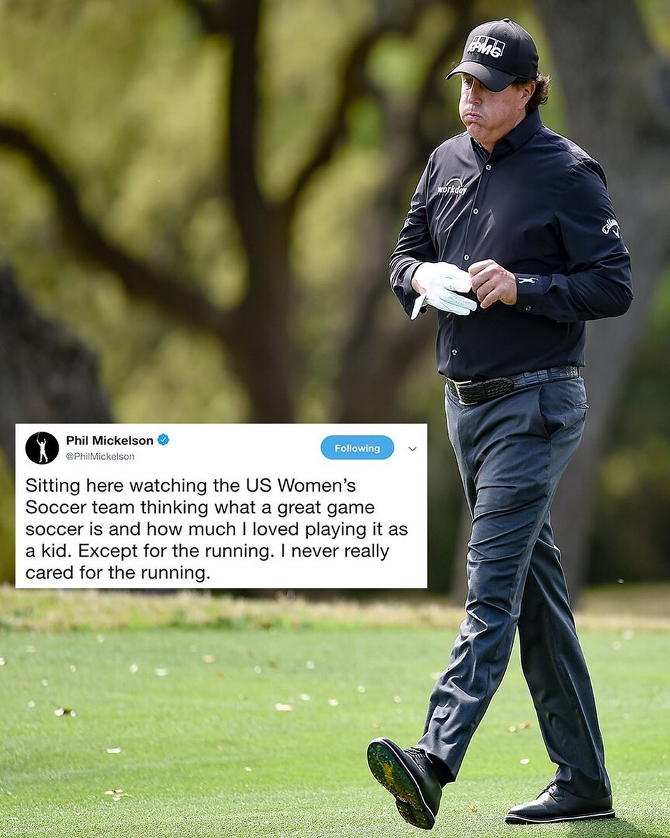RockBottomGolf's tweet photo. We π―% agree with @PhilMickelson
#NoRunning #NotARunner #WhatIsCardio #CardiNo https://t.co/4dXpQNDgWd