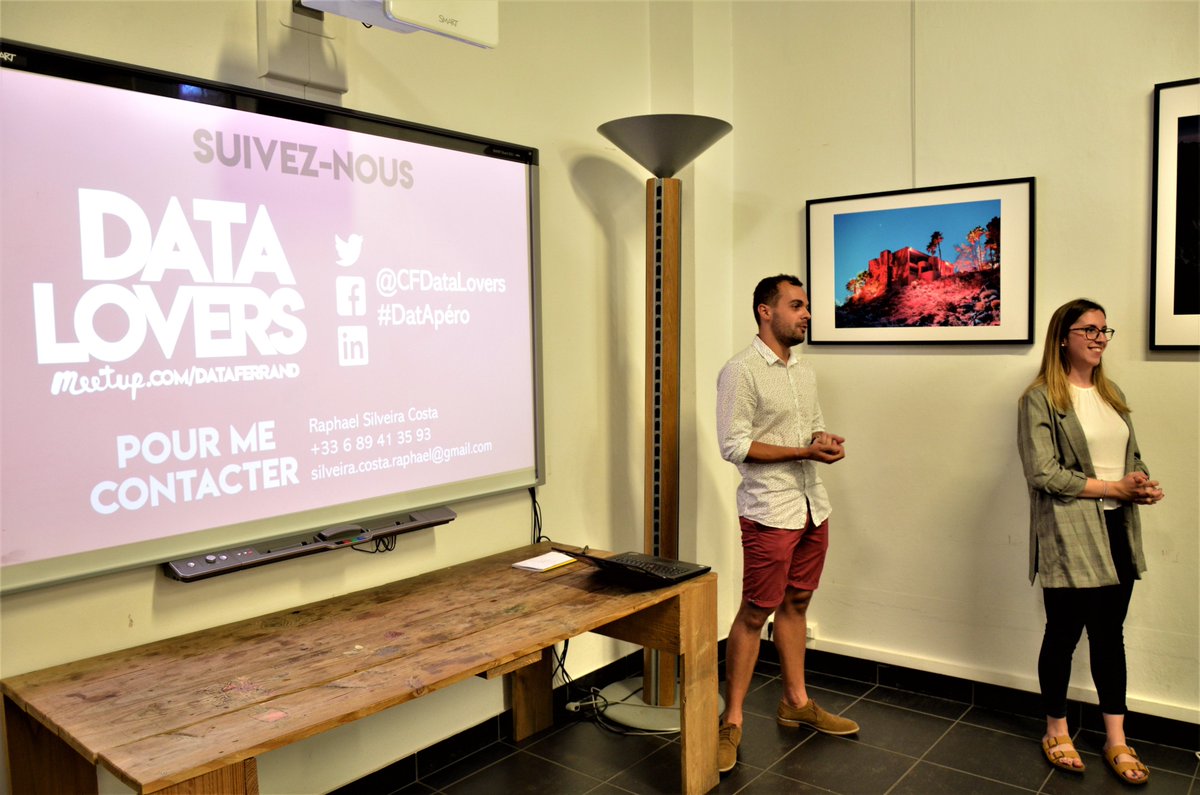 En ce moment même 👇

 A <a href="/epicentrecowork/">EpicentreFactory</a> 😎 C'est le DatApéro #2!

Clermont-Ferrand Data Lovers proposait ce soir une présentation de Barbara Martin Ruiz, datascientist chez Michelin, sur le thème du Topic Modeling &amp; Analyse de sentiments.