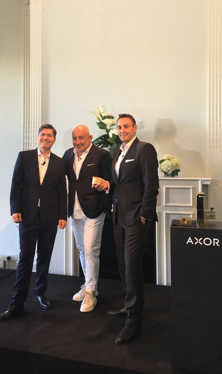 Hansgrohe_PR's tweet photo. #AXOREdge Launch at the Institute of Contemporary Art in London!
Hansgrohe CEO Hans Juergen Kalmbach and MD Hansgrohe UK Jay Phillips welcome Jean Marie Massaud for an evening with architects and developers https://t.co/GvLUb61Q0w