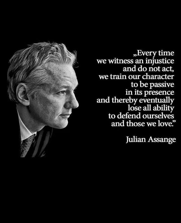 He gave up his freedom to give us the truth. 
Happy Birthday Julian Assange  You are not alone 