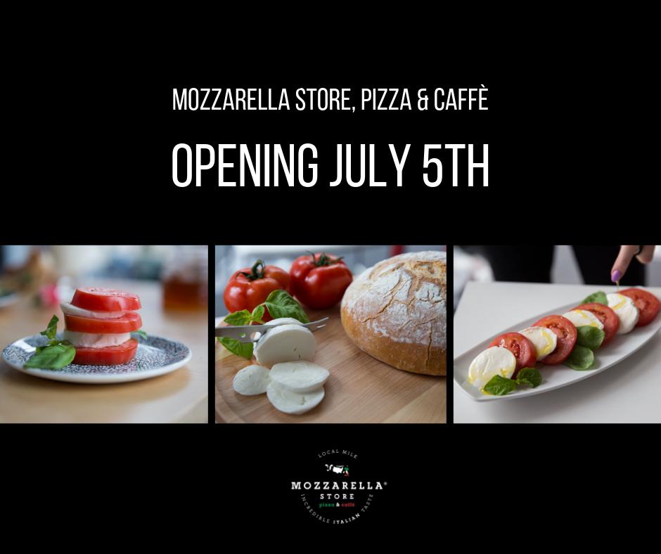 Our friends at Mozzarella Store, Pizza &amp; Caffe are opening this Friday, July 5th! Visit them for authentic, Italian-style “Fior di Latte” mozzarella making, burrata made on-site daily, Neapolitan pizza, panini, small plates, &amp; espresso. Visit them @ 822 N Michigan Ave!