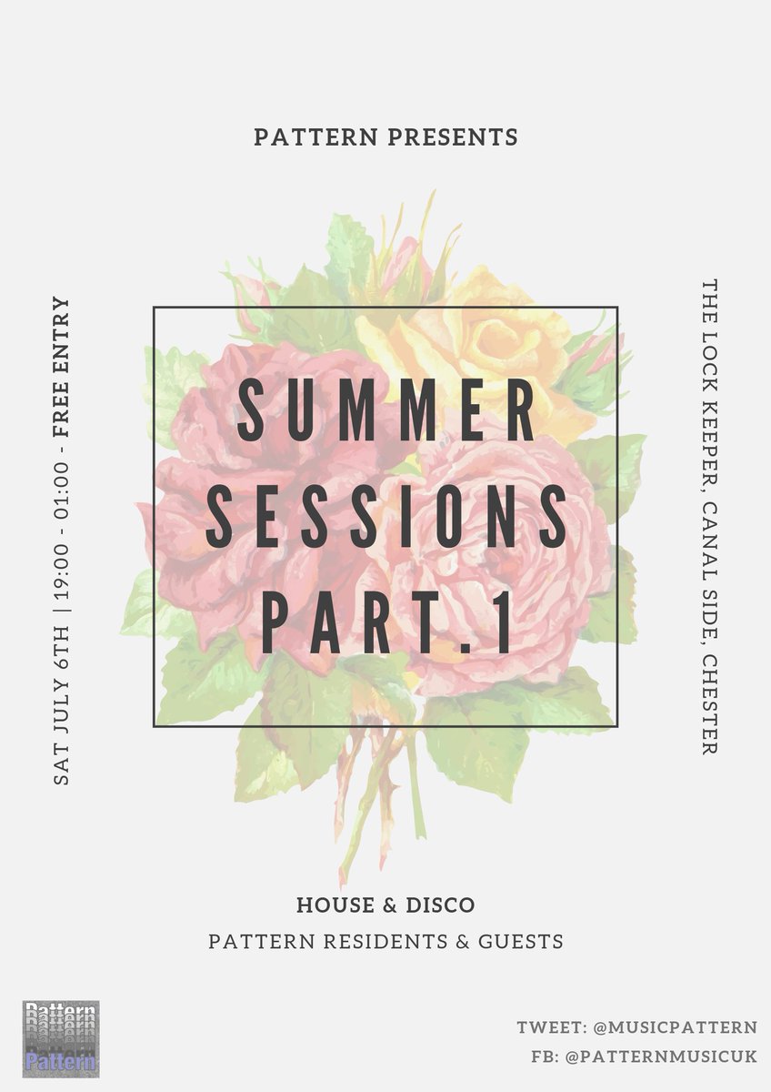 MusicPattern's tweet image. Looking forward to Saturday. 7pm - Late. All flavours of house music. Be good to see ya. 
@dreamcafemusic1 @nexuschester @Rave_a_Rama @ShitChester @Colak @TheLockkeeperC @chesterdotcom @SchottsList @SkintChester @ChesterGigs @AndyPeggs 
#house #lofi #deep #free #chester
