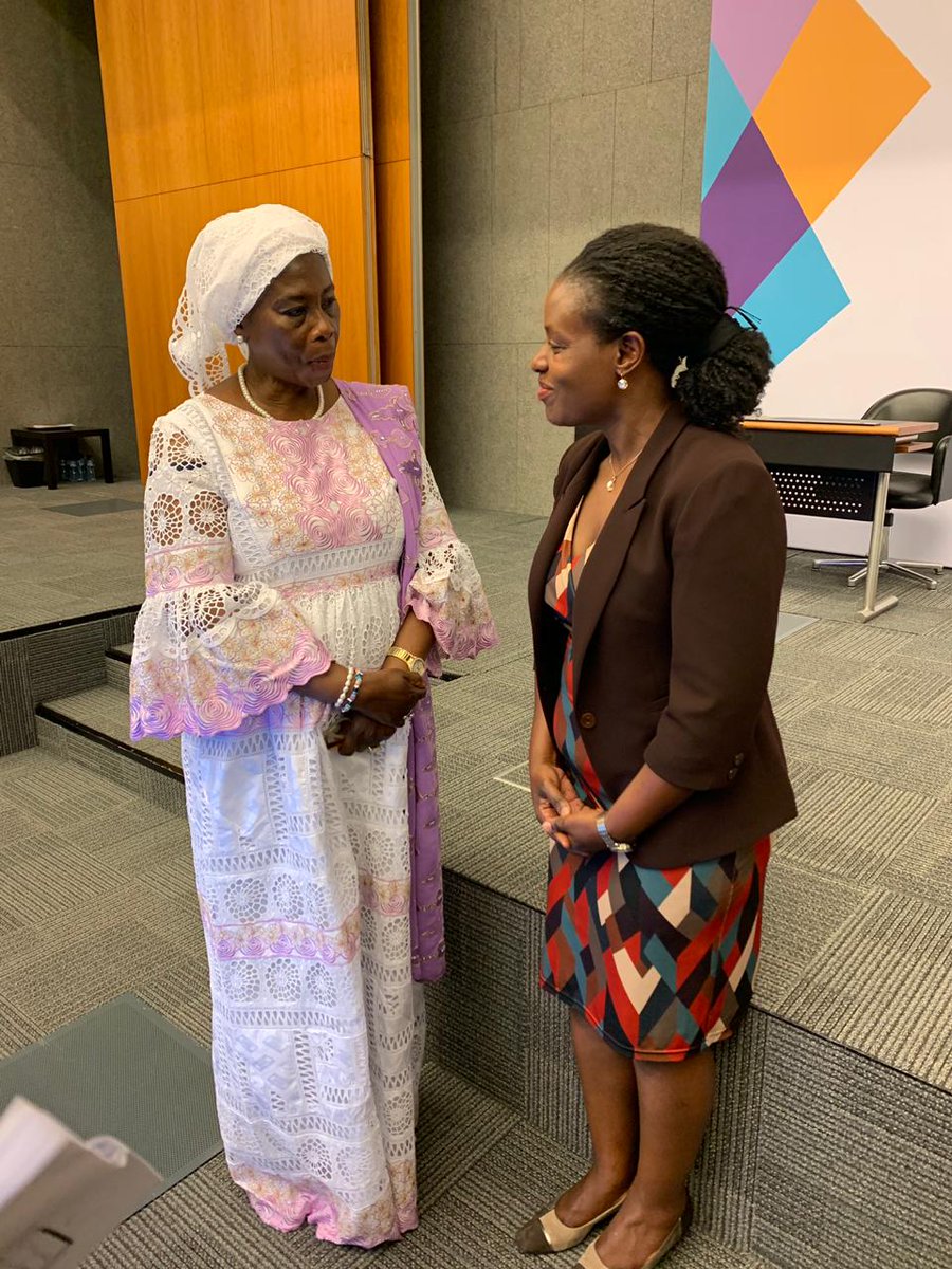 From Minister of Trade of The Gambia to Vice President of The Gambia, Her Excellency Isatou Touray found time to share her perspectives on Aid for Trade and its role in development of LDCs. As you can see from my posture, I was humbled and inspired.