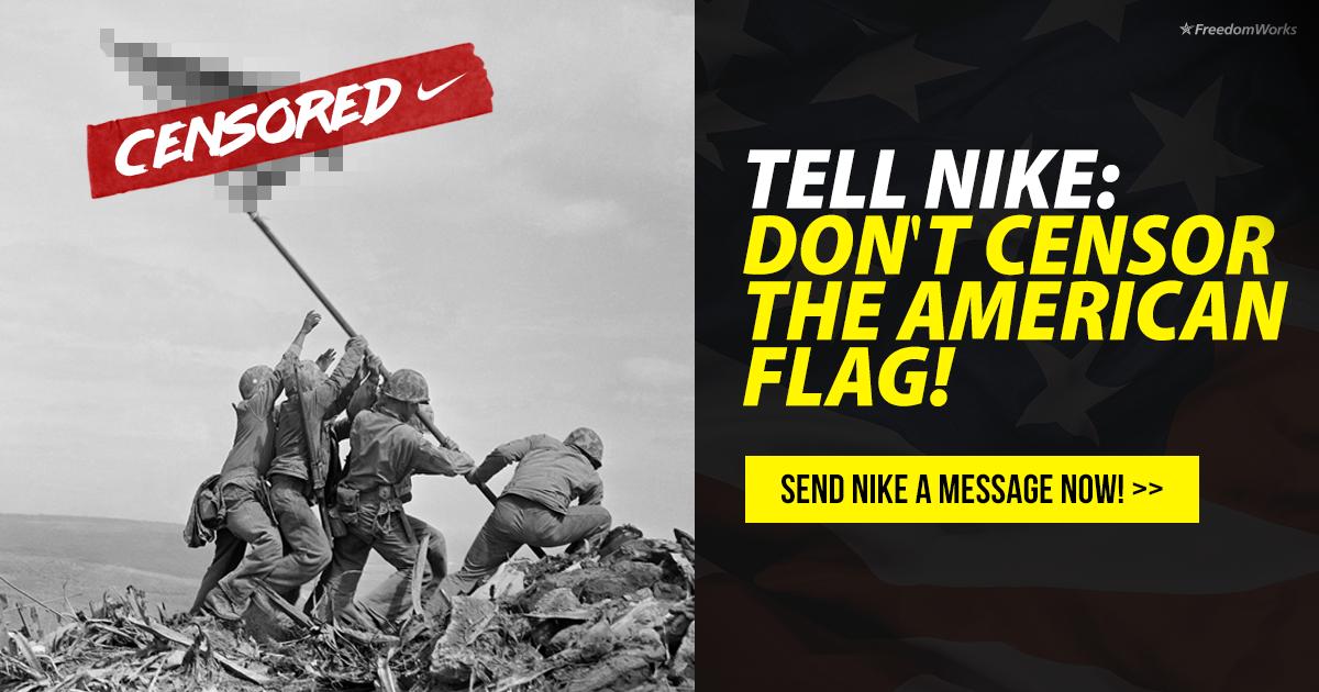 Instead of respecting America and honoring our flag, <a href="/Nike/">Nike</a>'s pulled their #BetsyRoss shoe! Just to make the liberal mob happy!

This is unacceptable! Especially on #IndependenceDay!

Tell #Nike to stop censoring our flag HERE!: bit.ly/2xpHpET #NixNike #ampFW