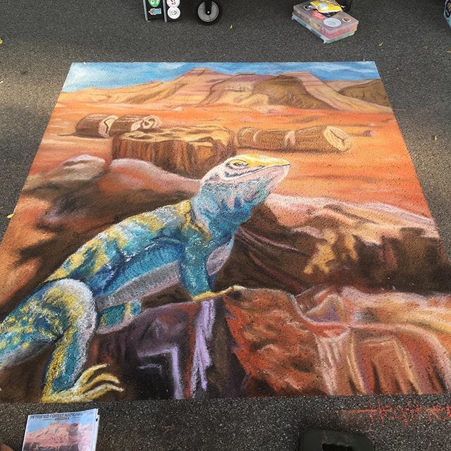 GAchalkartists's tweet photo. Nice work on the Petrified Forest @nobusinesslikesewbusiness #gachalkartists #patriotismatthepost https://t.co/ooEzI1dCQp https://t.co/woQhGZ8HuV