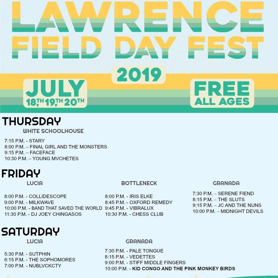 TheSlutsBand's tweet photo. Our next show is FREE and ALL AGES! @LarryFieldDay @theGranada This fest is rad af. Peep the deets!
👇👇👇👇👇👇👇👇👇 https://t.co/1QgSHcQ9Y5