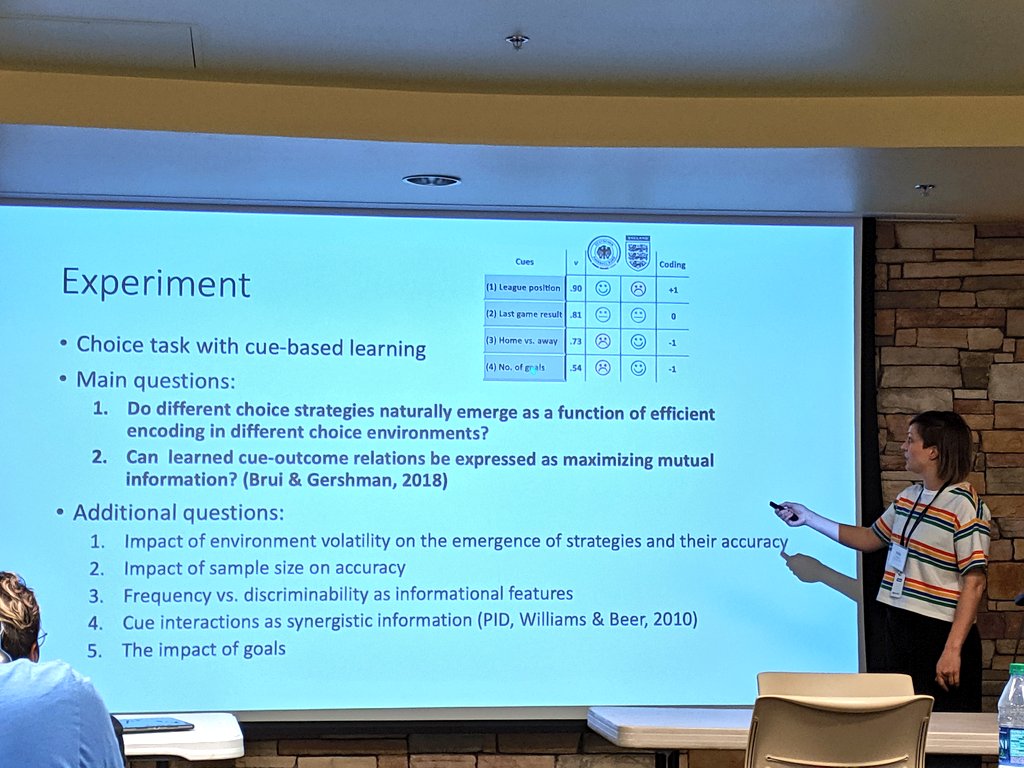 sfiscience's tweet photo. #Economics tends to study #decisionmaking as if we have unlimited #information &amp; #attention. But we don't. Can we explain "irrational" behaviors as the output of the brain's attempts at efficient encoding?
Today at the Complex Systems Summer School 2019 final talks:
#CSSS #CSSS19 https://t.co/NH2bAblK5c