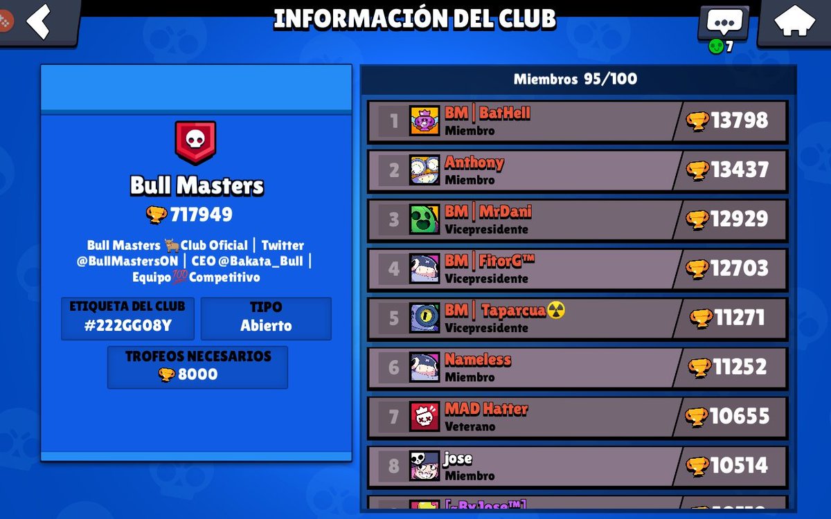 BullMastersOn's tweet photo. #BrawlStars 
LADDER 💵

Este mes de Julio estaremos premiando a los 2 mejores de cada temporada 

Únete y participa ! 🤑

Podrás jugar con nuestros jugadores competitivos 

5usd al 1er y 2do lugar x temporada 😯

 #GoBull 🐂💪🏻💪🏾💪🏿🐂 https://t.co/RrD2KwRJfj