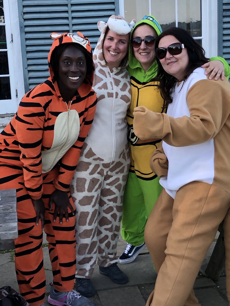 Teachers in character ready for live cluedo!