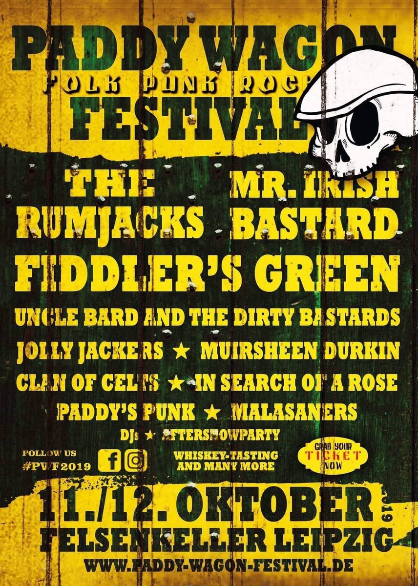 Looking forward to this fantastic gig in October in Leipzig <a href="/paddywagon/">paddywagon</a> festival... get ur tickets now 😁 <a href="/ClanofCelts/">Clan of Celts</a>