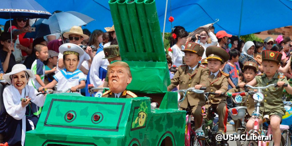 USMCLiberal's tweet photo. #M4GA means—
Make #4thofJuly Great Again

Show of hands—how many of you #VetsAgainstTrump will be protesting the #DictatorParade, with @votevets and myself, tomorrow in DC?

Here’s a preview of what the #DictatorsApprentice parade will look like ⬇️ https://t.co/OT18vFeTao