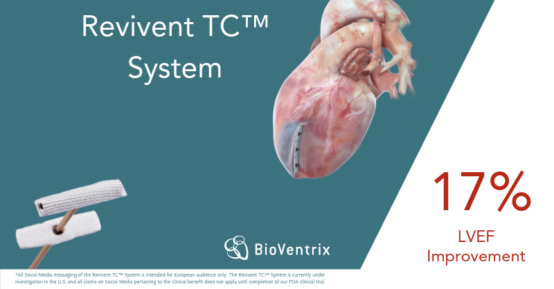 BioVentrixNL's tweet photo. Studies hebben aangetoond dat het Revivent TC™ systeem klinische voordelen oplevert, zoals een LVEF-verbetering van 17%. Voor meer klinische data ga naar https://t.co/PnQT3Hfa2M. #ReviventTC #hartfalen https://t.co/eegRADz0tQ