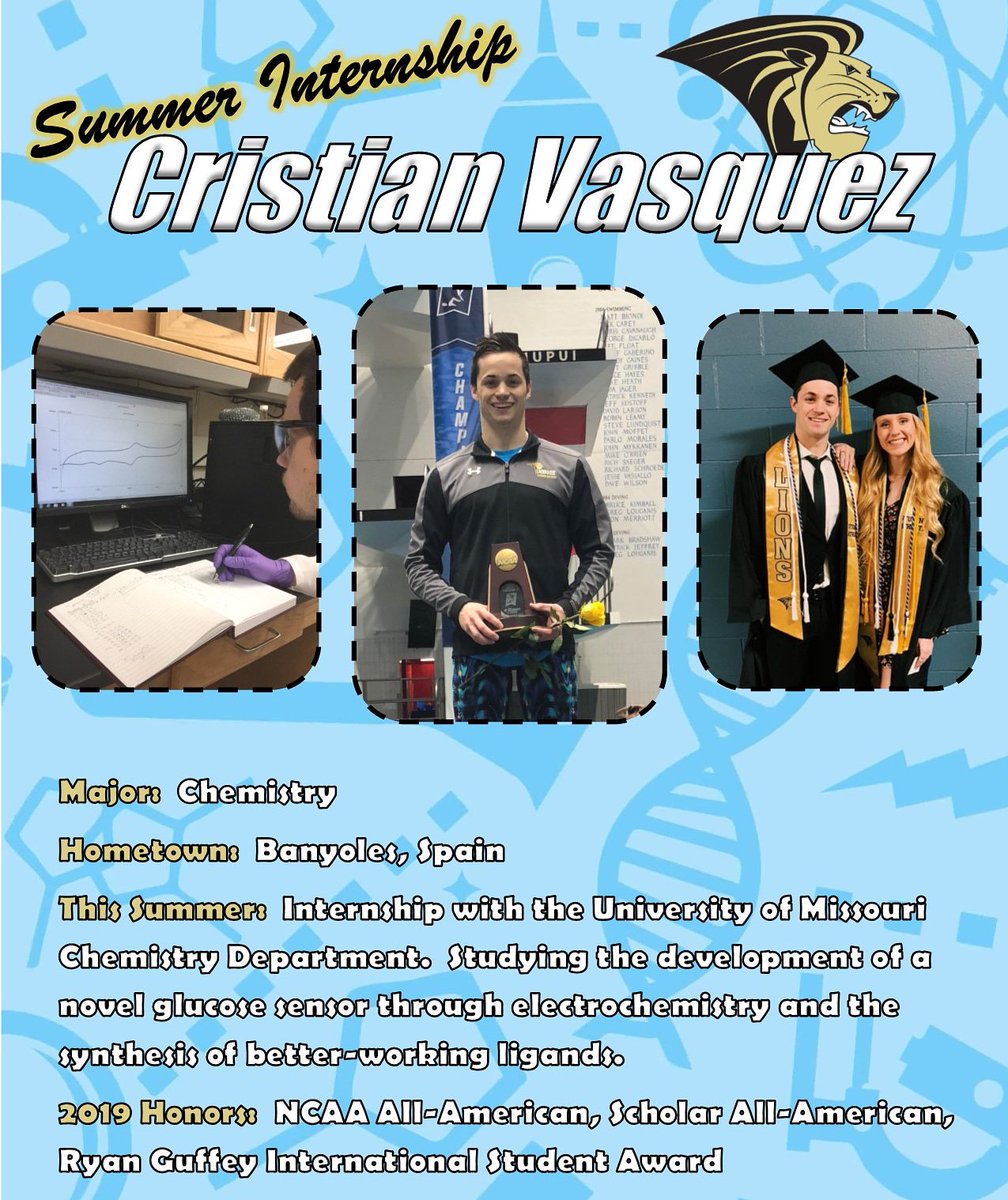 LindenwoodSD's tweet photo. The elements of Cristian's summer internship have been 🔥🔥🔥.  The future is looking bright for this chemist 🧬⚗🧪.
#RealExperienceRealSuccess https://t.co/mrtbftddT0