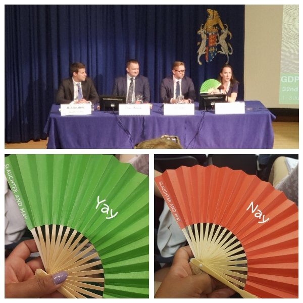 Great interactive session with rebecca cousin <a href="/slaughterandmay/">Slaughter and May</a>, Carl Blake from <a href="/bupaglobal/">Bupa Global</a>, Joan Peters and Richard Jeens. Interesting topic, The data breach forest: identifying all of the trees. #PLABC #stjohnscollege #universityofcambridge