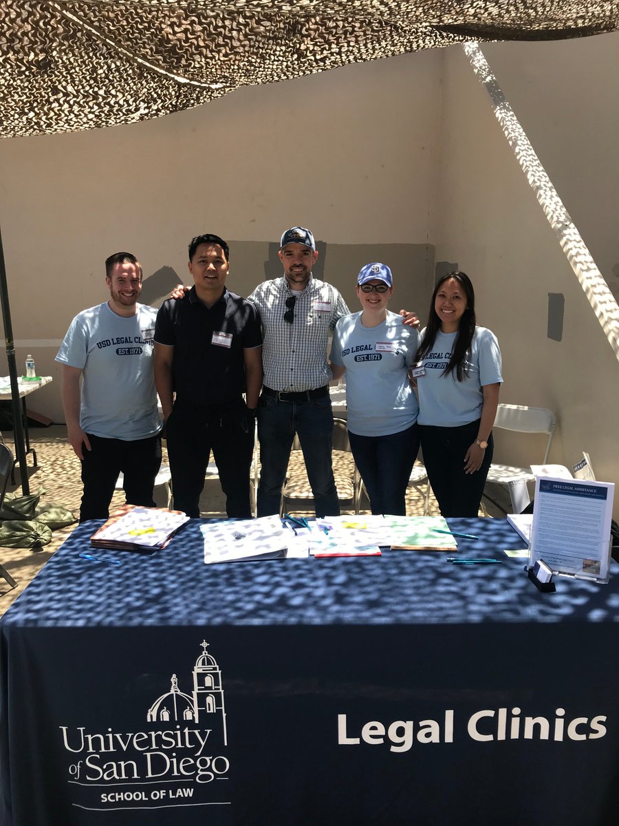USD Veterans Clinic Legal Interns at 2019 Stand Down This Weekend