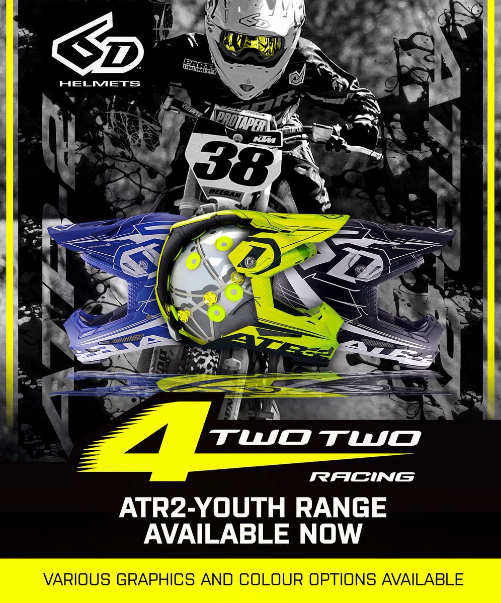 #422racing Want to keep your little racer safe? The guys at South East dealer #422racing Have stock of the 6D ATR2 YOUTH Range. Head to our website in bio for full range and details #youthprotection #miniracers #mx #helmets #deegan38 #dangerboy 📞TEL: 01622 20814662 / 07734590734
