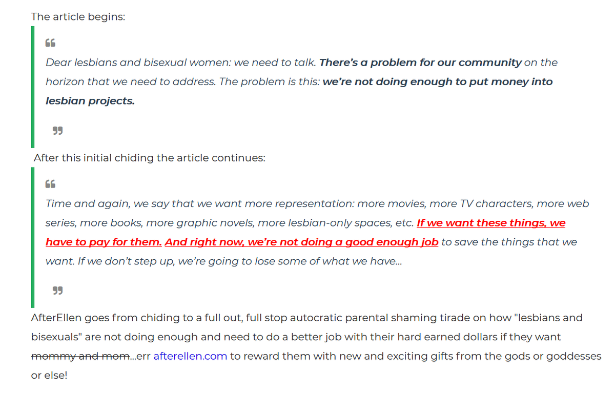 ThedirtfromDirt's tweet photo. @afterellen Goes After its Lesbian and Bisexual Readers in an Open Letter-It is NOT Pretty: https://t.co/rw8dvLn0kl #Lesbians #Dykes #AE #AfterEllen #Poverty #Marx #Class #PovertyShaming #ClassShaming #bisexuals https://t.co/v0cMtsH3of