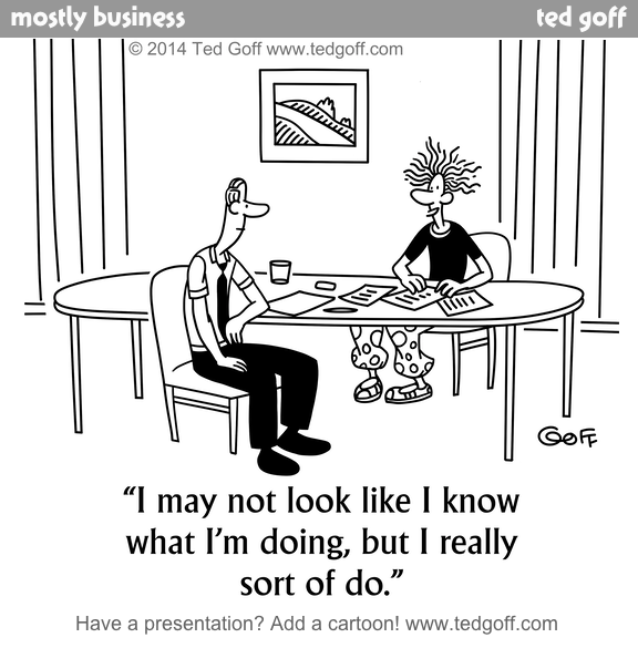 Polkadot trousers is always a good sign.
#expert #knowledge #techsupport #fun

This cartoon:
newslettercartoons.com/002/gallery/pa…
