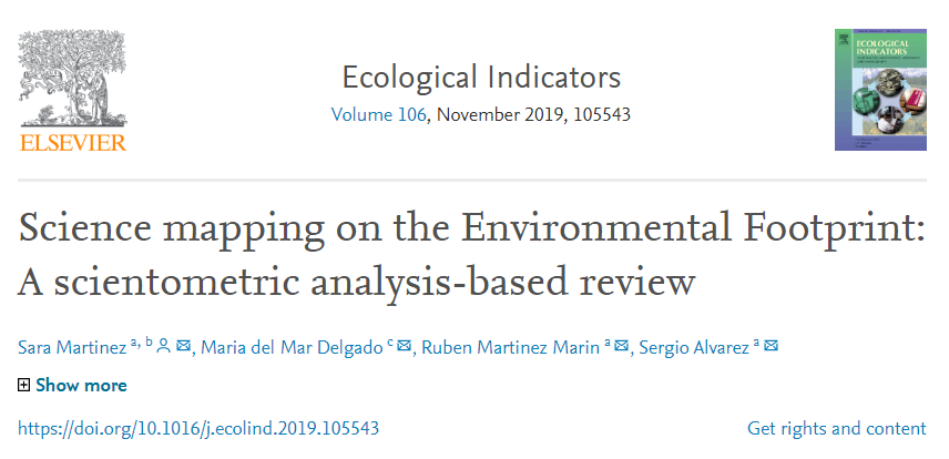 Esta revisión puede ayudar mucho a profesionales e investigadores en #huellaambiental. Estoy seguro que servirá como punto de partida para futuros estudios. Aprovechad mi acceso gratuito como coautor hasta el 22 de agosto. 
authors.elsevier.com/c/1ZKaN_,3Lxxm…