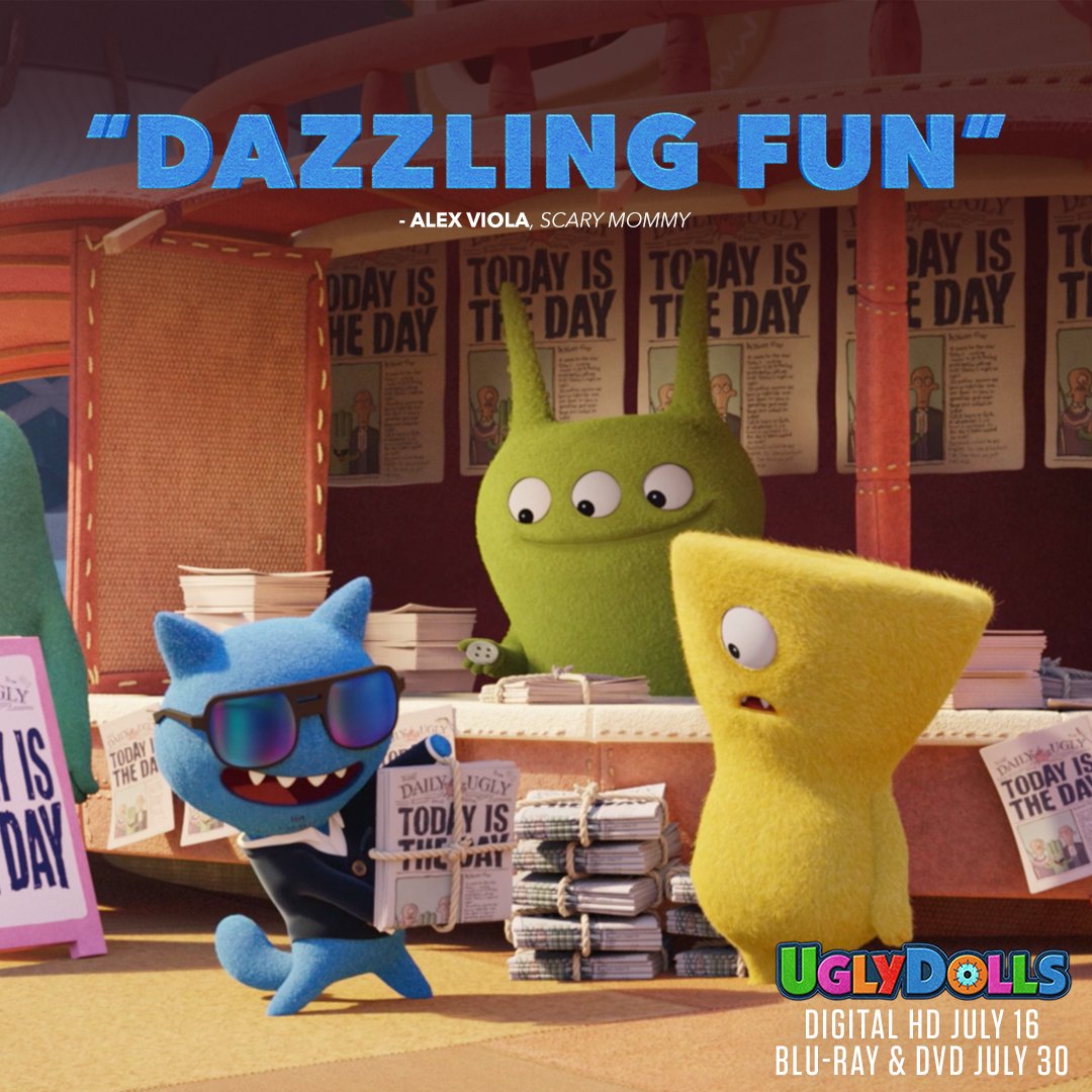 Need some "dazzling fun" in your life? The #UglyDollsMovie is coming to your home streaming services on July 16!
