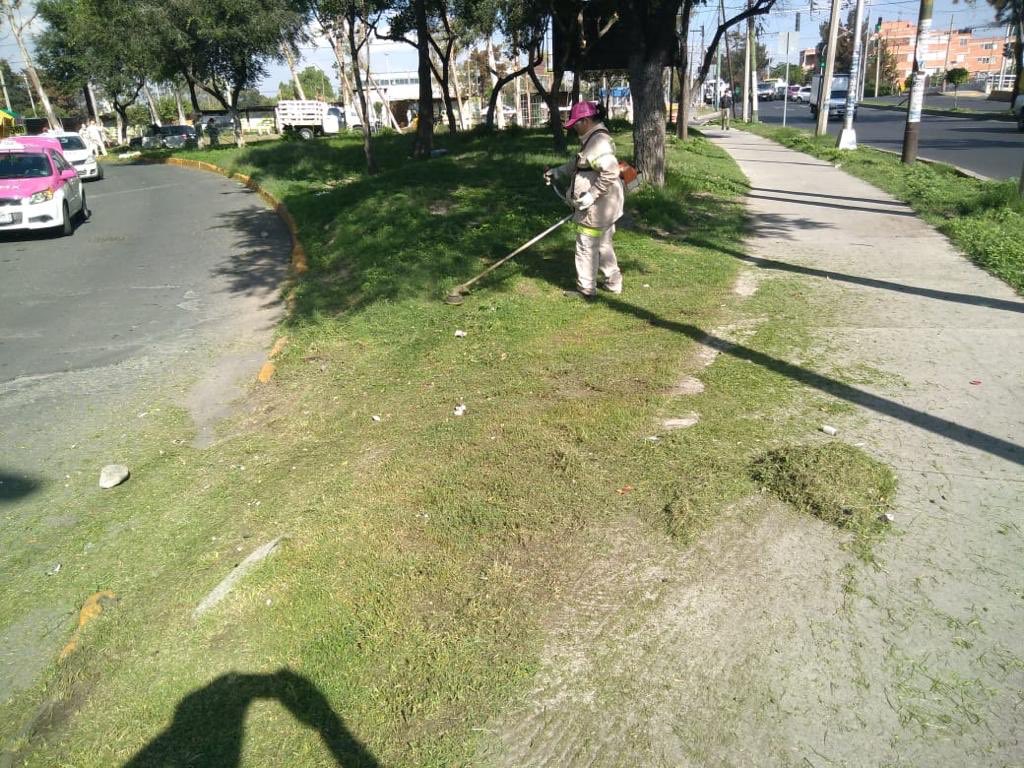 TuAlcaldiaGAM's tweet photo. Se trabaja en el mantenimiento del #SenderoSeguro en el Parque lineal Emiliano Zapata de la colonia Ex Escuela de Tiro, con trabajos de poda y barrido. 🧹🌲 https://t.co/TBUEhBzZxL