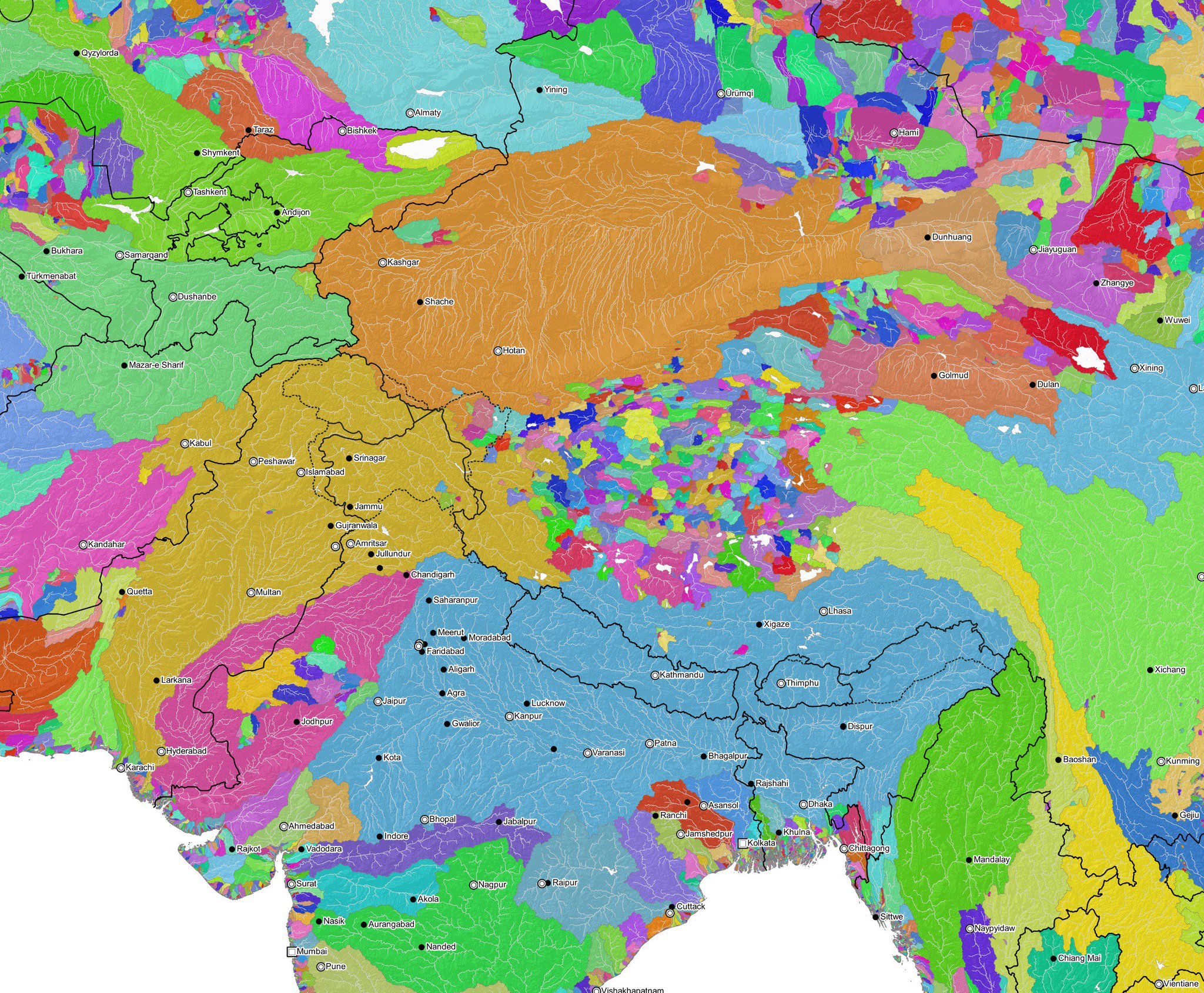 ヒマラヤ 山脈 水源 の 川